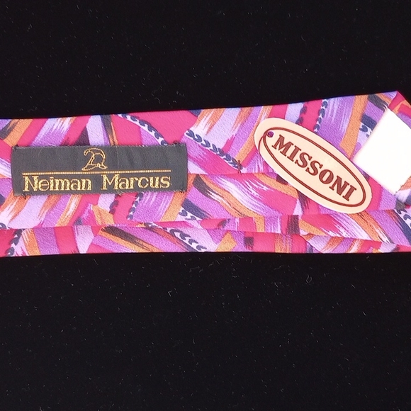 Missoni Bundle of 2 Neiman Marcus Ties 100%Silk NWT - Picture 8 of 10